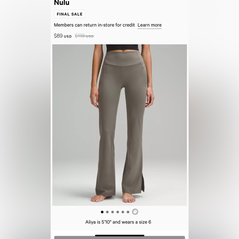 NWT Groove Pant with Wide Leg (Split Hem)